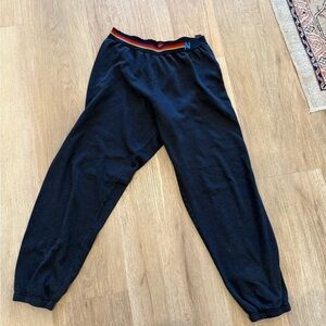 Aviator Nation Black Joggers with Colorful Waistband